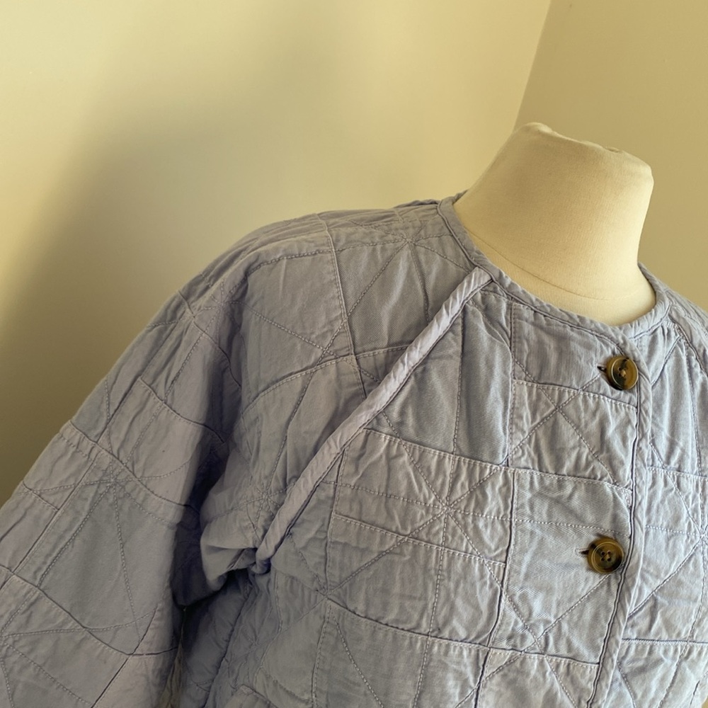 J. Crew Periwinkle Quilted Jacket - Picture 2 of 8